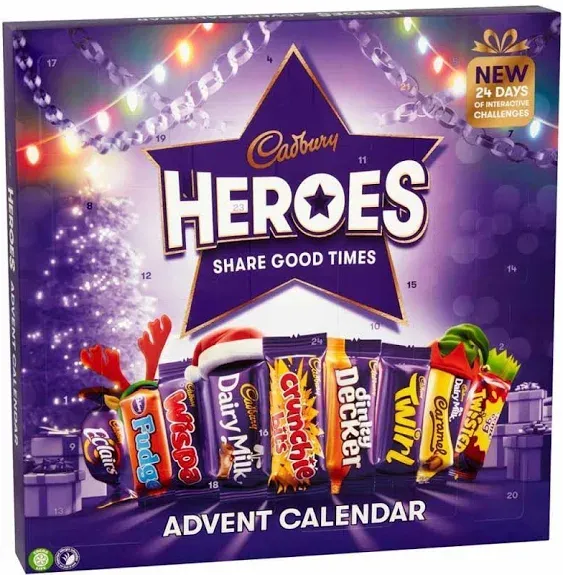 Cadbury Heroes Adventskalender - 230 gram