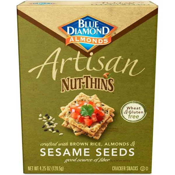 Blue Diamond Nut-Thins Rice Cracker Snacks, Multi-Seeds - 4.5 oz