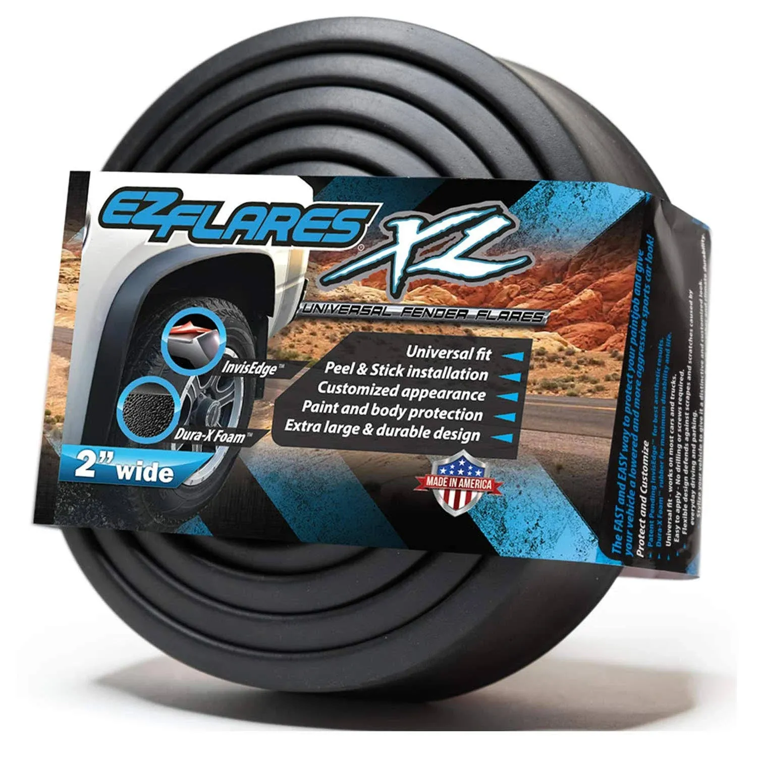 Fender Flares PRO – The Original Universal Flexible Foam Rubber 2-Inch Fender EZ Flares XL