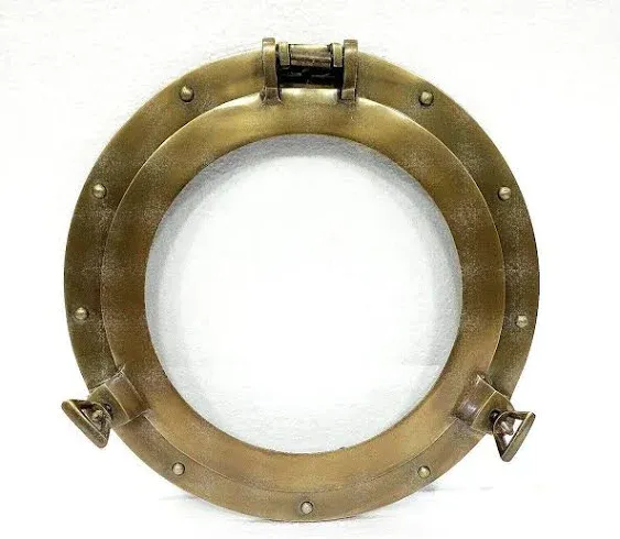 12&#034;Porthole Maritime Antique Round Window Glass Nautical Ship wall decorative