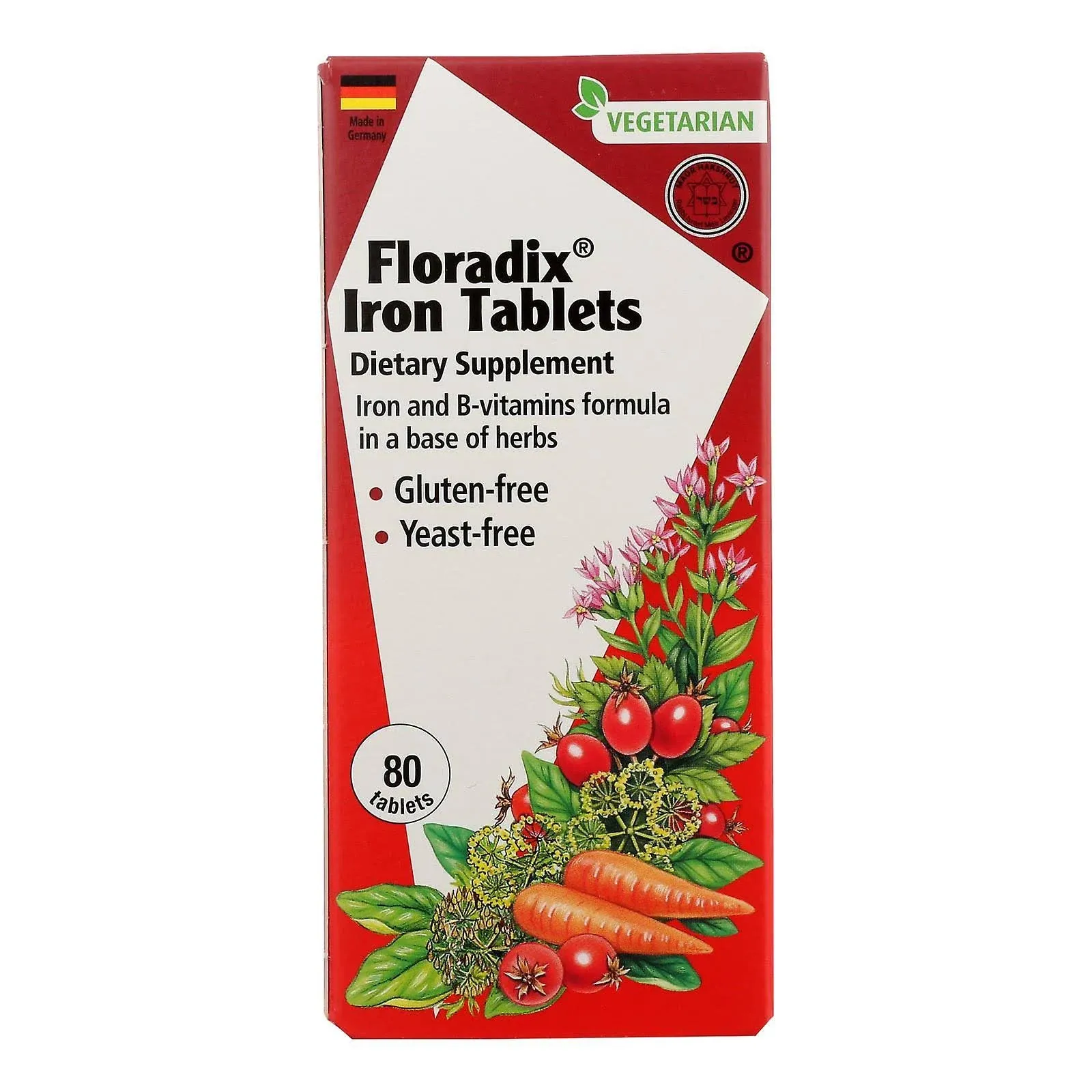 Floradix Iron, Tablets - 80 tablets