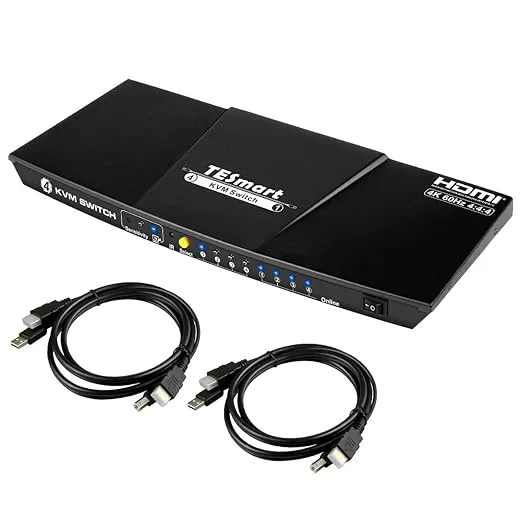 TESsmart 4K 60Hz Ultra HD Audio Output KVM Switch