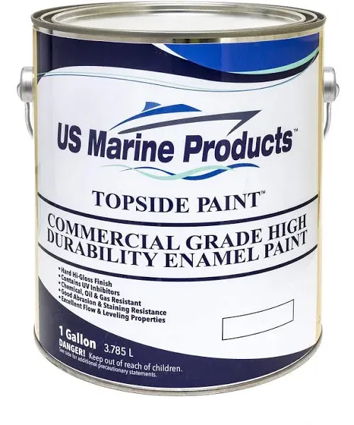 Marine Topside High Durability Commercial Grade Enamel Paint Gloss White Gallon