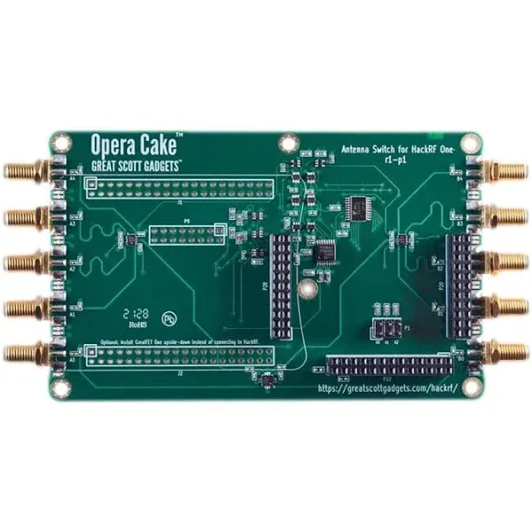 Great Scott Gadgets Opera Cake Antenna Switching Add-On Board for HackRF One and Other Software Defined Radios