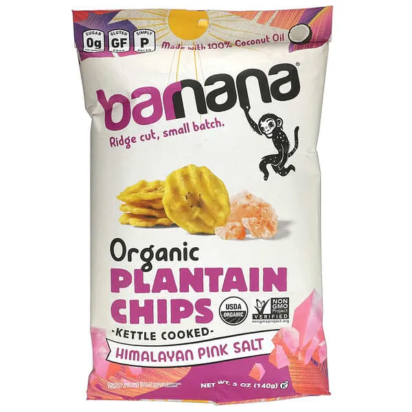 Barnana Organic Himalayan Pink Salt Plantain Chips