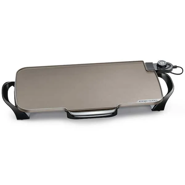 Presto 07062 Ceramic 22inch Electric Griddle with Removable Handles on