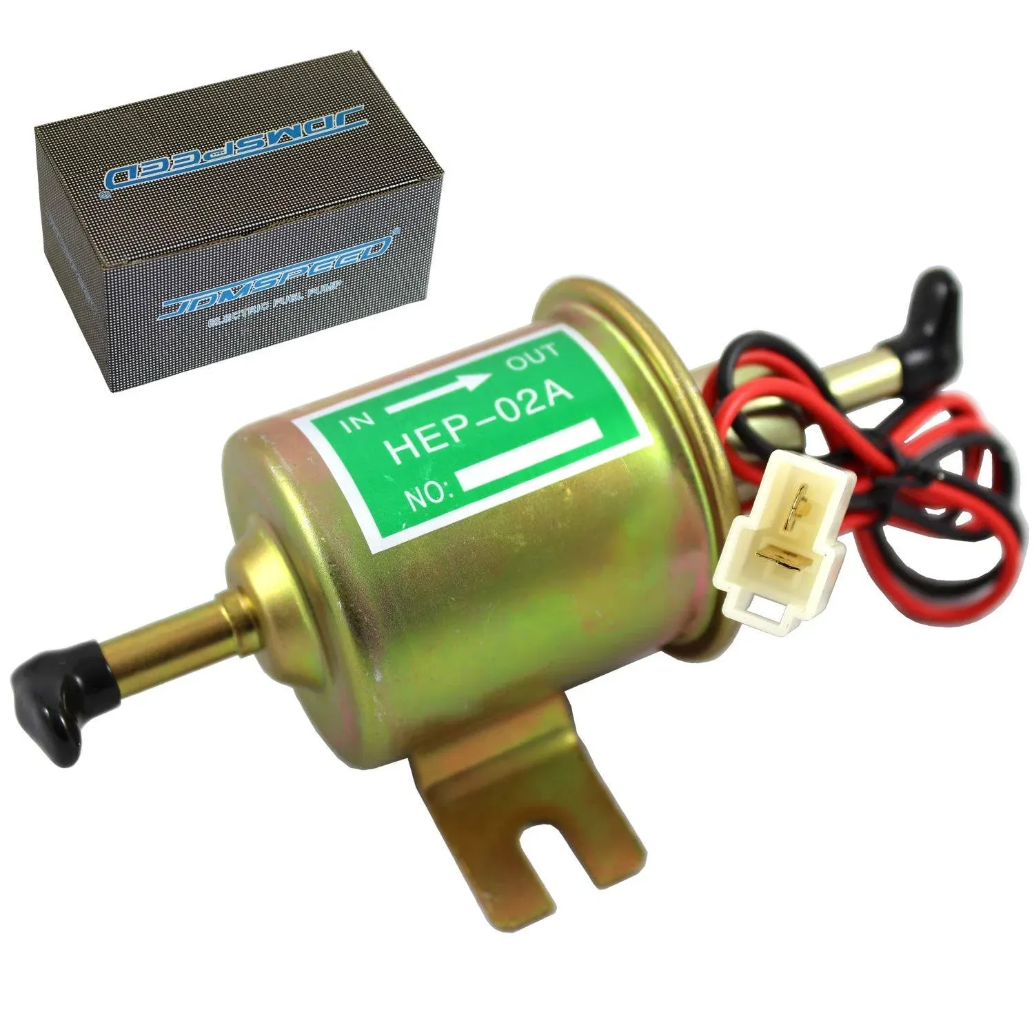 Jdmspeed Universal 12V Heavy Duty Electric Fuel Pump Metal Solid Petrol 12 Volts