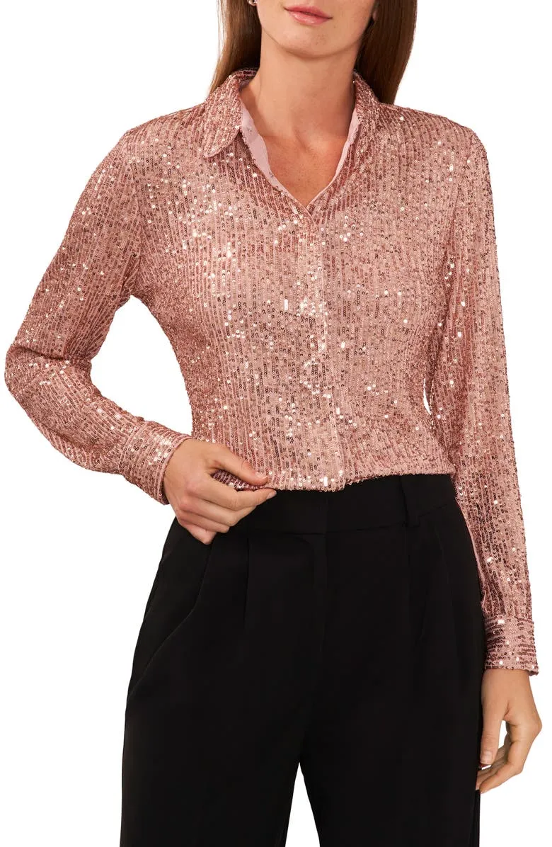 Halogen Sequin Shirt