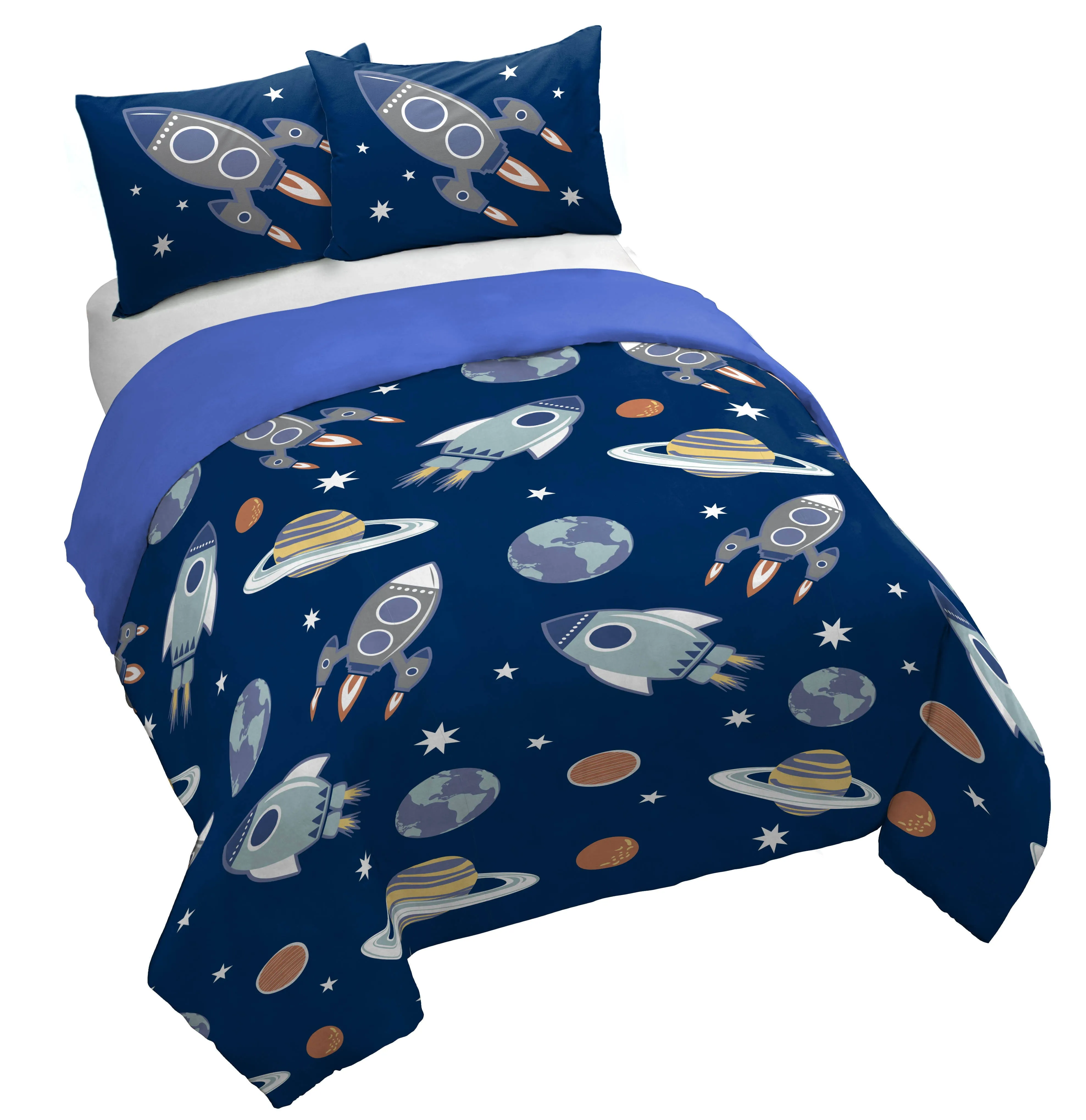 Saturday Park Outer Space Full/Queen Duvet Cover & Sham Set