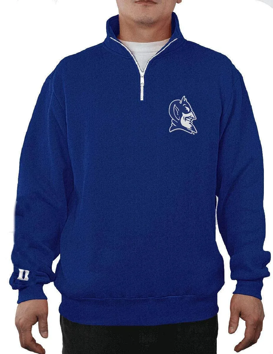 Duke Blue Campus Quarter Zip College Pullover Sweatshirt