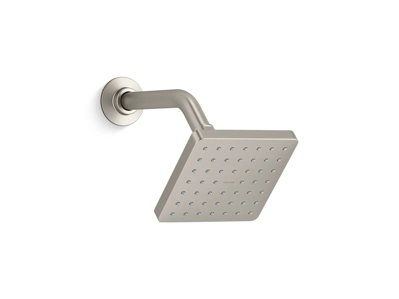 Kohler K-24805-G-2MB Parallel Single Function Showerhead, 1.75 GPM, Vibrant Moderne Brushed Brass