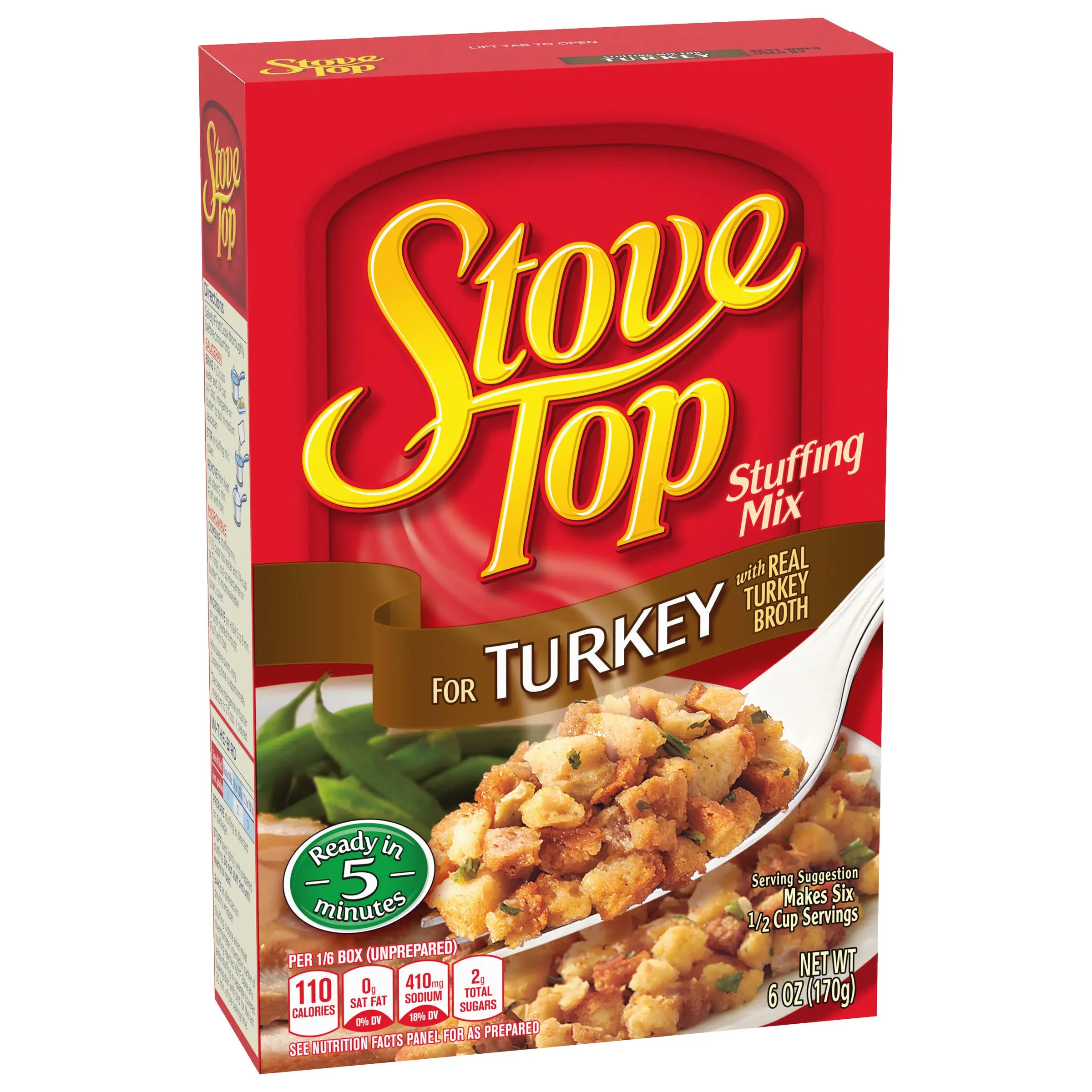 Stove Top Stuffing Mix, For Turkey - 6 oz