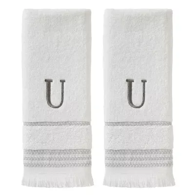 SKL Home Casual Monogram U Hand Towel Set