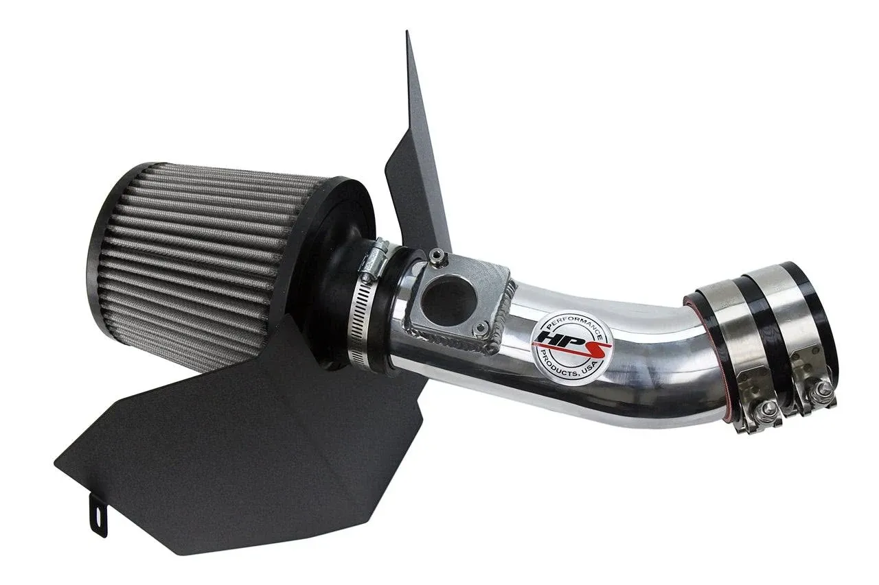 HPS Shortram Air Intake 2006-2007 Subaru WRX 2.5L Turbo, Includes Heat Shield, Polish