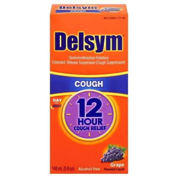 Delsym 12 Hour Orange Flavored Cough Suppressant (5 fl oz)