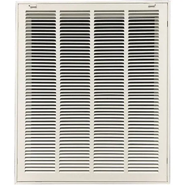 Zoro Select 4JRT8 25" x 20" Filtered Return Air Grille, White