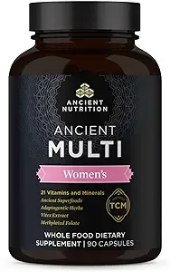 Ancient Nutrition Multivitamin for Women, Multi Women's, Vitamin D, C, B12, Zinc, Magnesium, Supports Healthy Immune System and Bone Health, 90 Ct