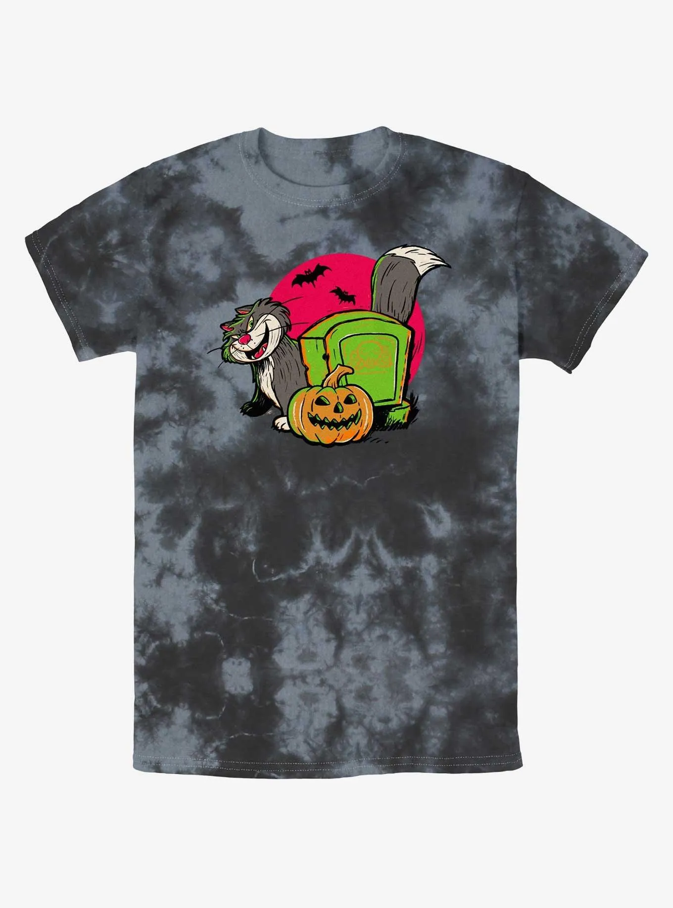 Disney100 Halloween Cat Lucifer Tie-Dye T-Shirt | BoxLunch