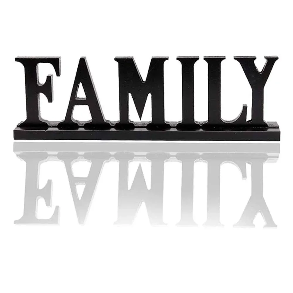 YK Decor Wood Family Decorative Sign