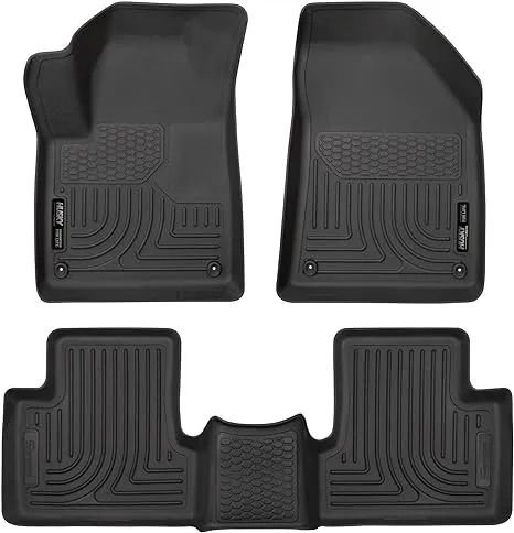 Husky Liners 15-22 Jeep Cherokee WeatherBeater Combo Black Floor Liners - 99091