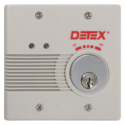 Detex-EAX-2500<wbr/>S GRAY-Wall Mount, Surface Mount AC/DC PowerAlarm, EA-561 Warning