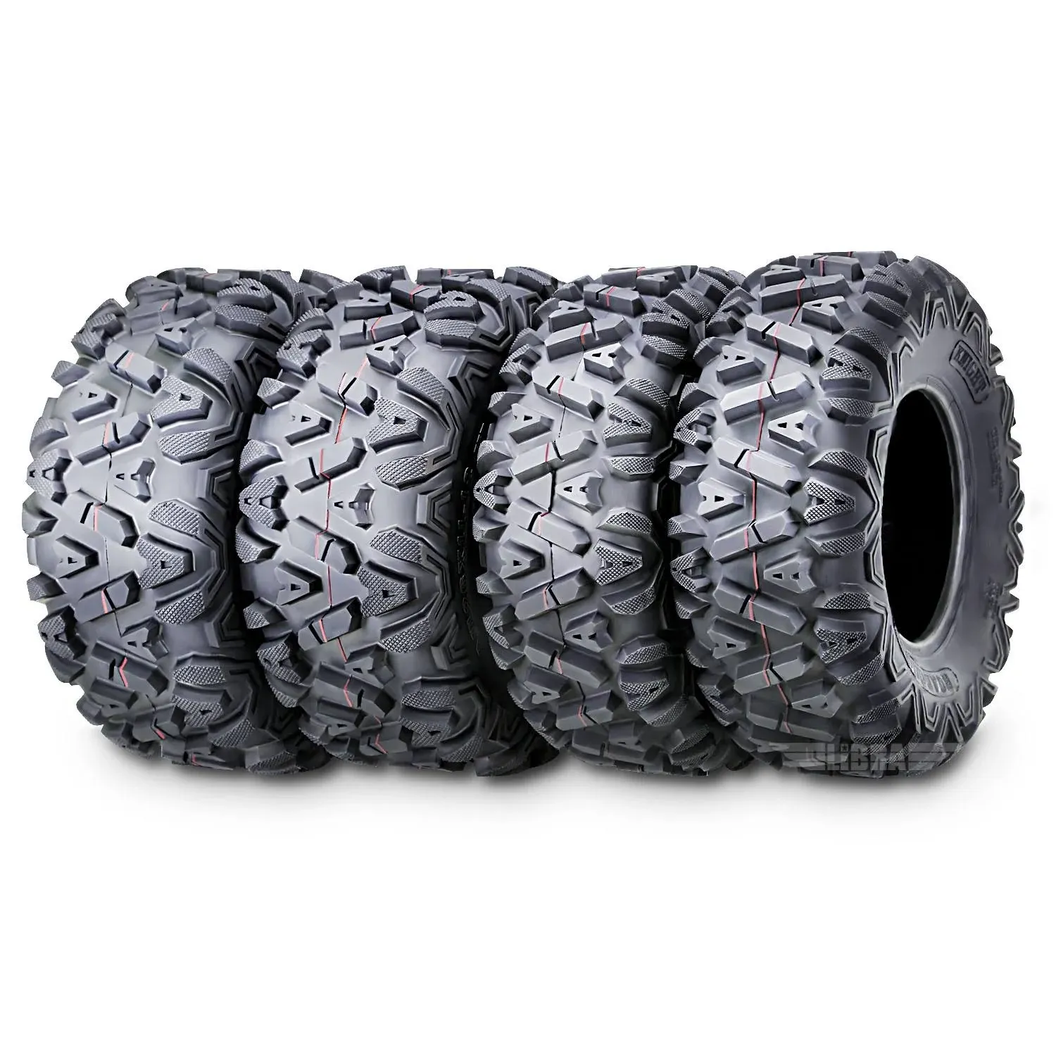 Road Guider Set 4 ATV UTV Mud Tires 26x9-12 Front & 26x12-12 Rear 6PR