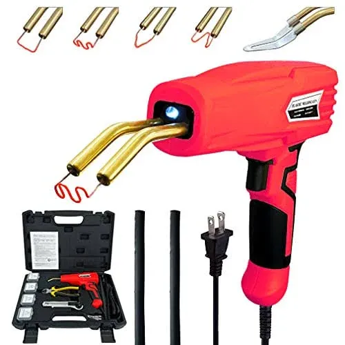 Allturn Upgraded Version 100W Hot Stapler, Plastic Welding Machine Car Bumper Repair Kit, Plier, Knife, Flat/Outside Corner/Inside Corner/Wave