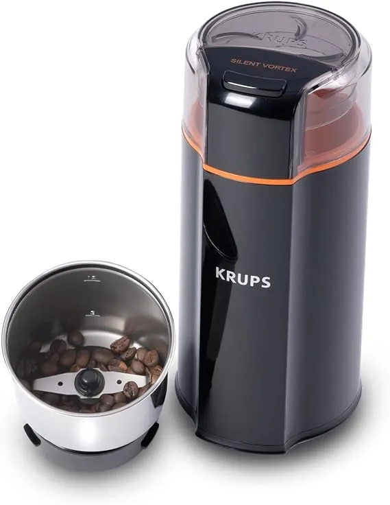 Krups Silent Vortex 12-Cup Coffee & Spice Grinder - GX332850