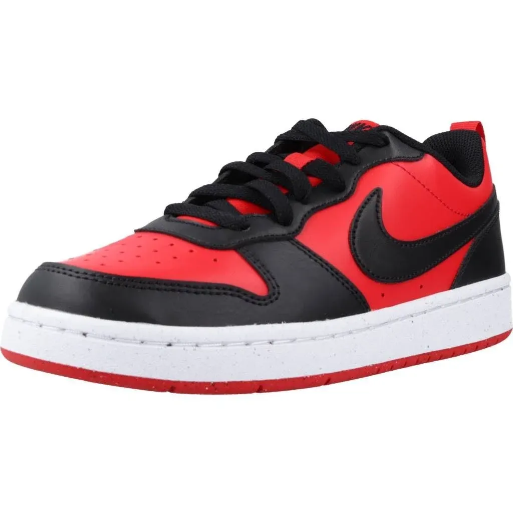 Court Borough Low 2 Grade School Lifestyle Shoes (Black/Red)