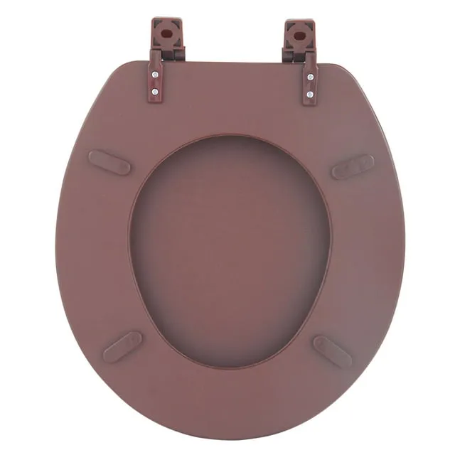 Achim TOVYSTCH04 Fantasia 17 inch Chocolate Soft Standard Vinyl Toilet Seat