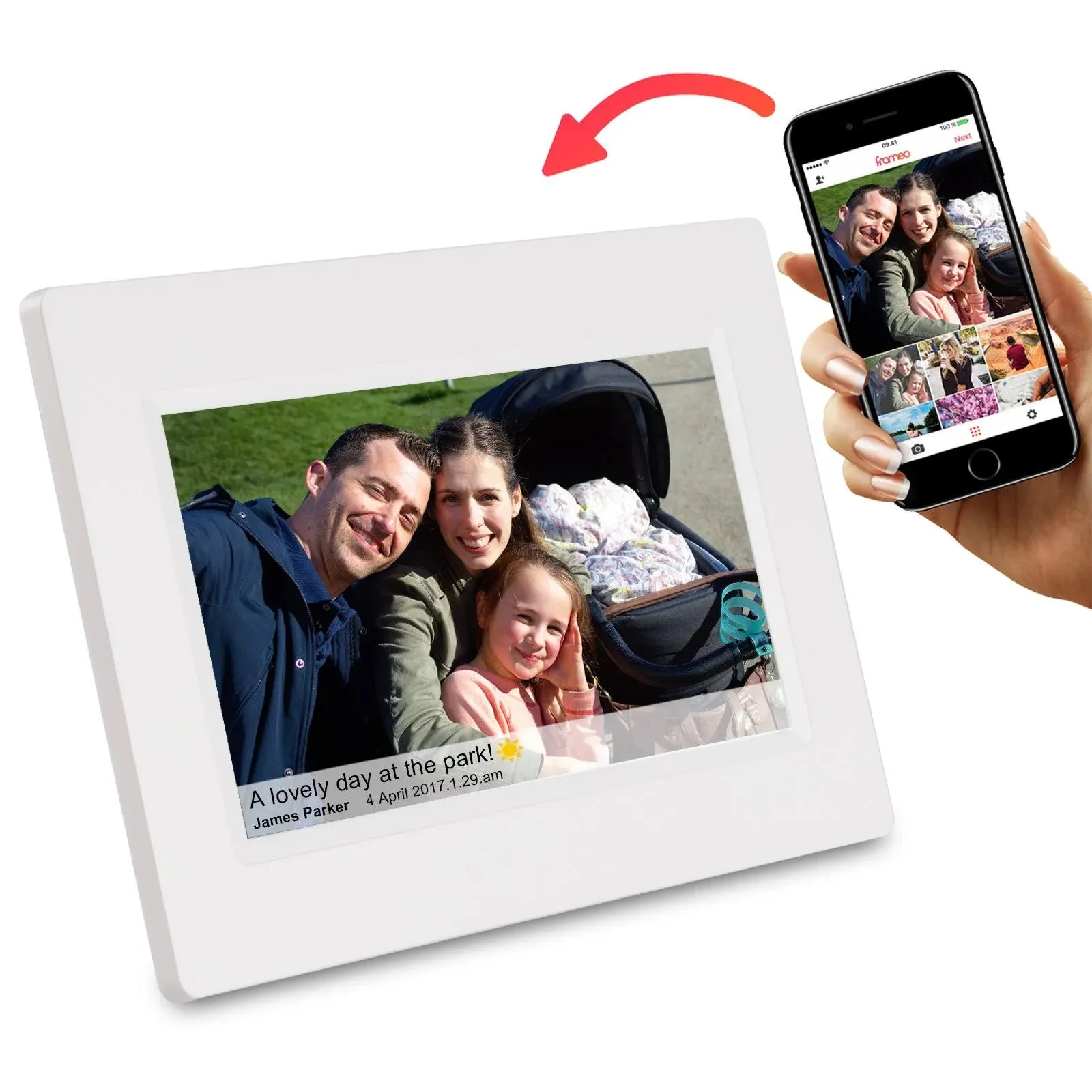 Feelcare 7 Inch Smart WiFi Digital Picture Frame