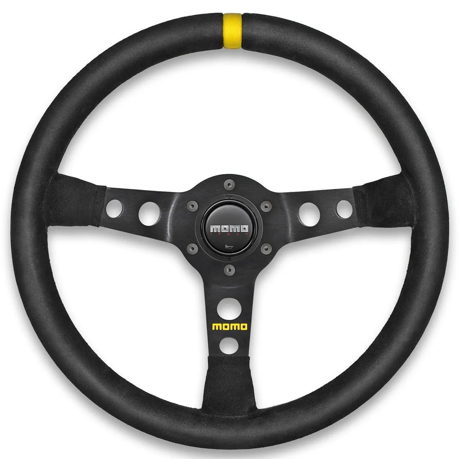 Momo R1905_35S Mod 07 350 mm Suede Steering Wheel,Black