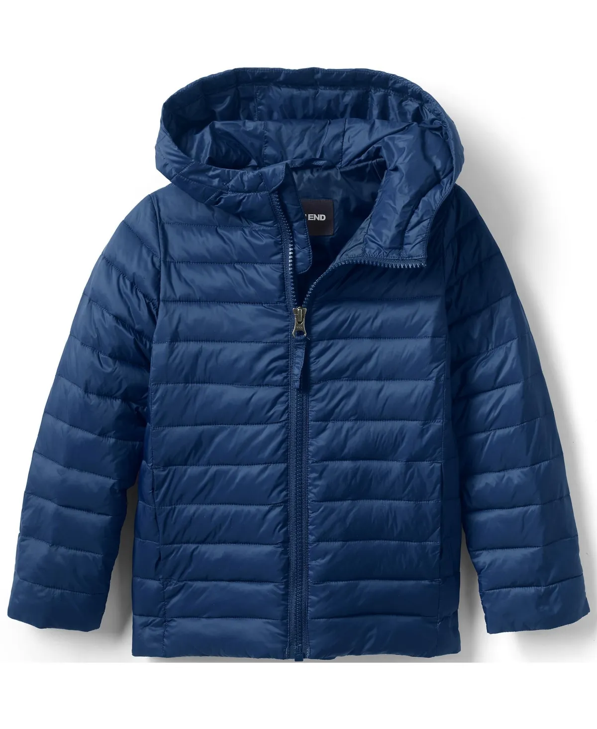 Lands' End Kids Husky Packable Hooded Jacket