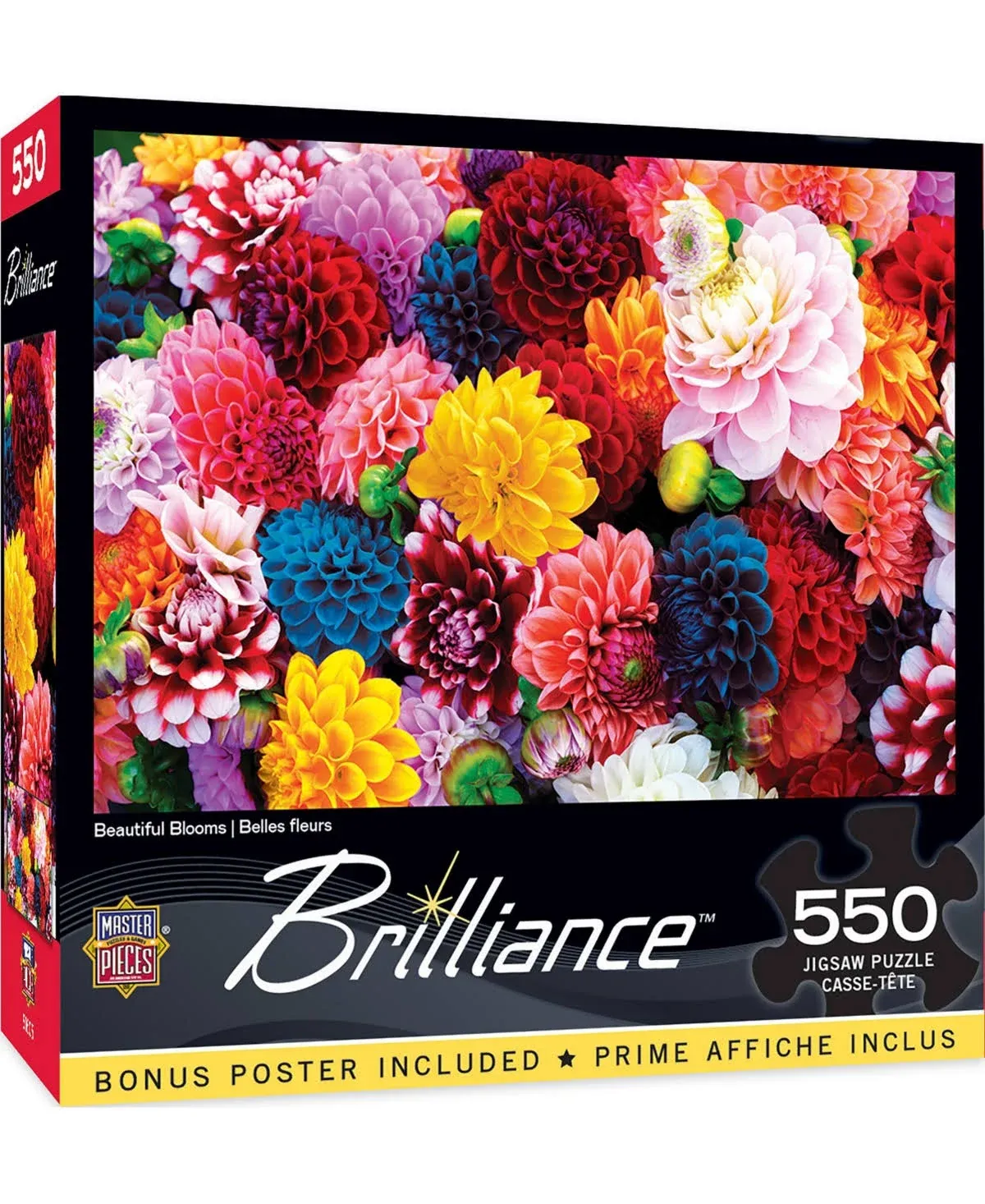 Masterpieces - Brilliance - Beautiful Blooms 550 Piece Jigsaw Puzzle