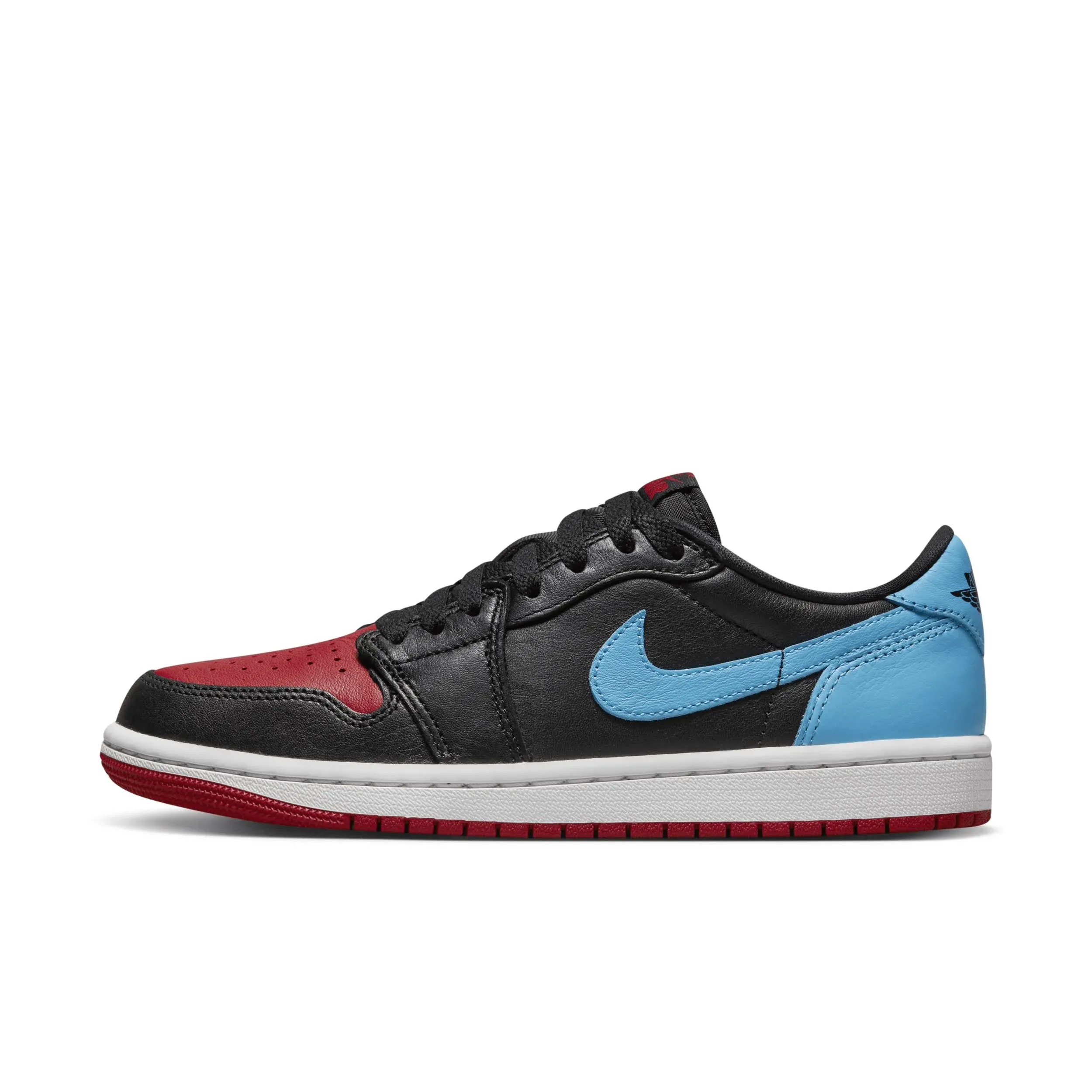 Air Jordan 1 Low OG UNC to Chicago Womens Lifestyle Shoes (Black/Red/Blue)