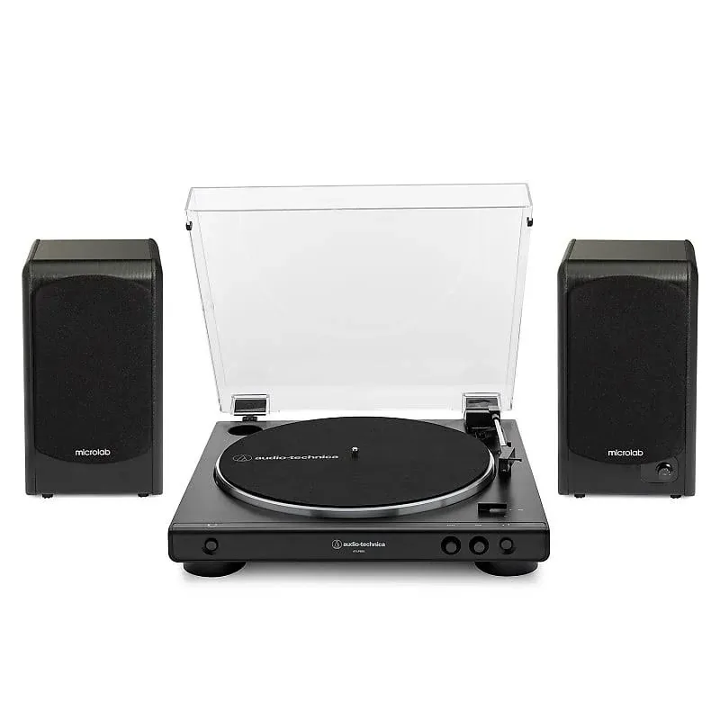 Audio-Technica AT-LP60X-DGM Automatic Turntable Record Player Black