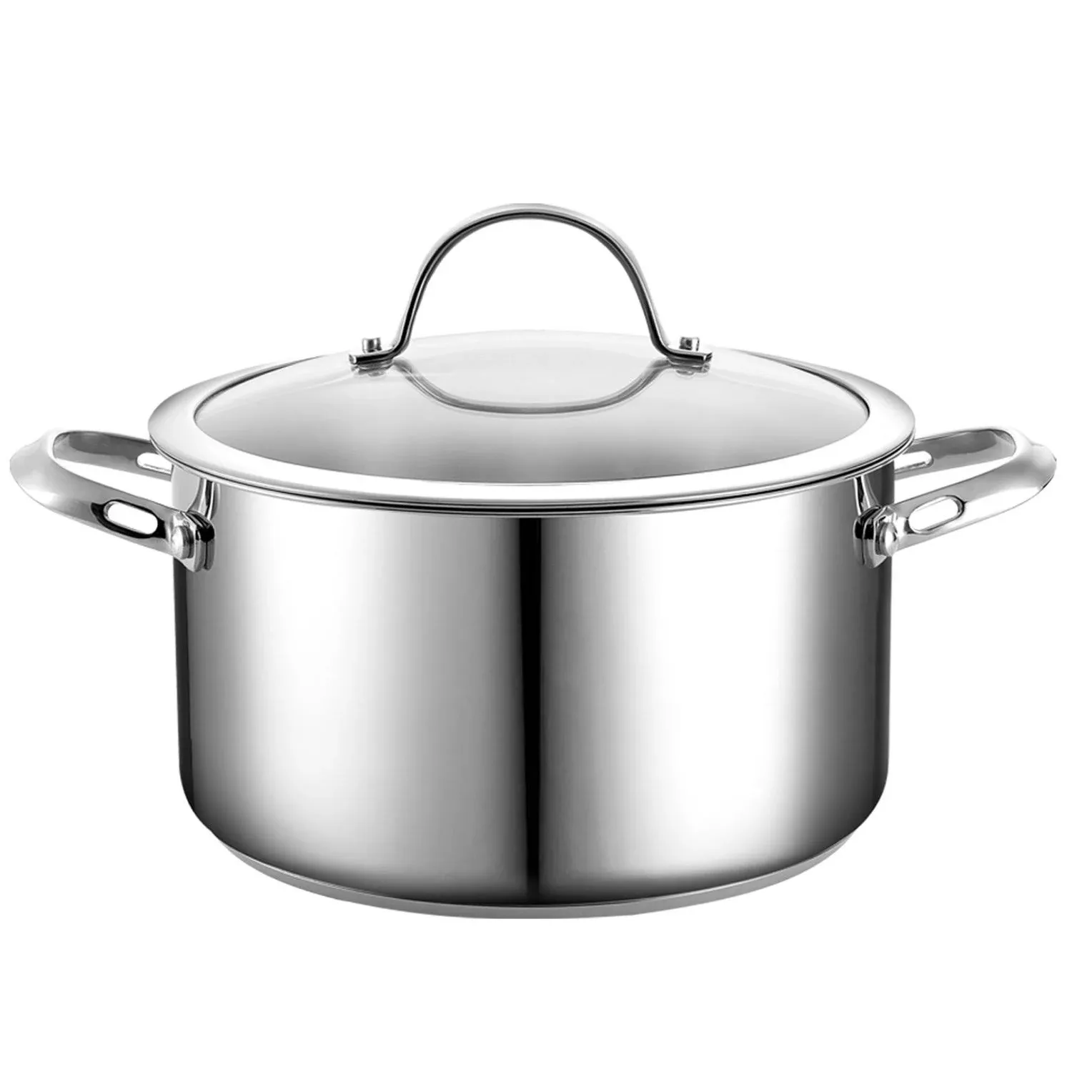 Cooks Standard 6-Quart Stainless Steel Stockpot with Lid