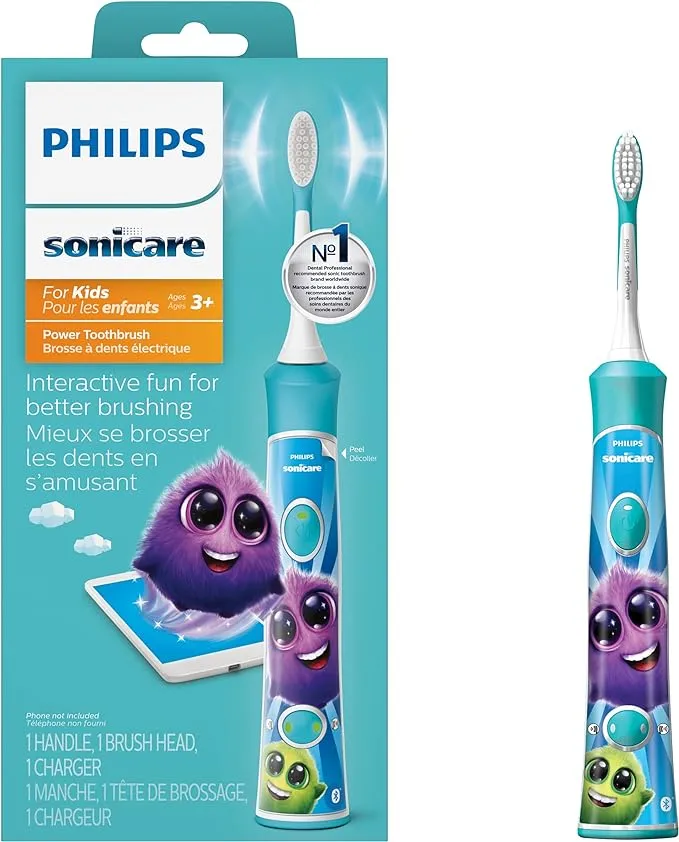 Philips Sonicare Kids Rechargeable Toothbrush with Built-in Bluetooth