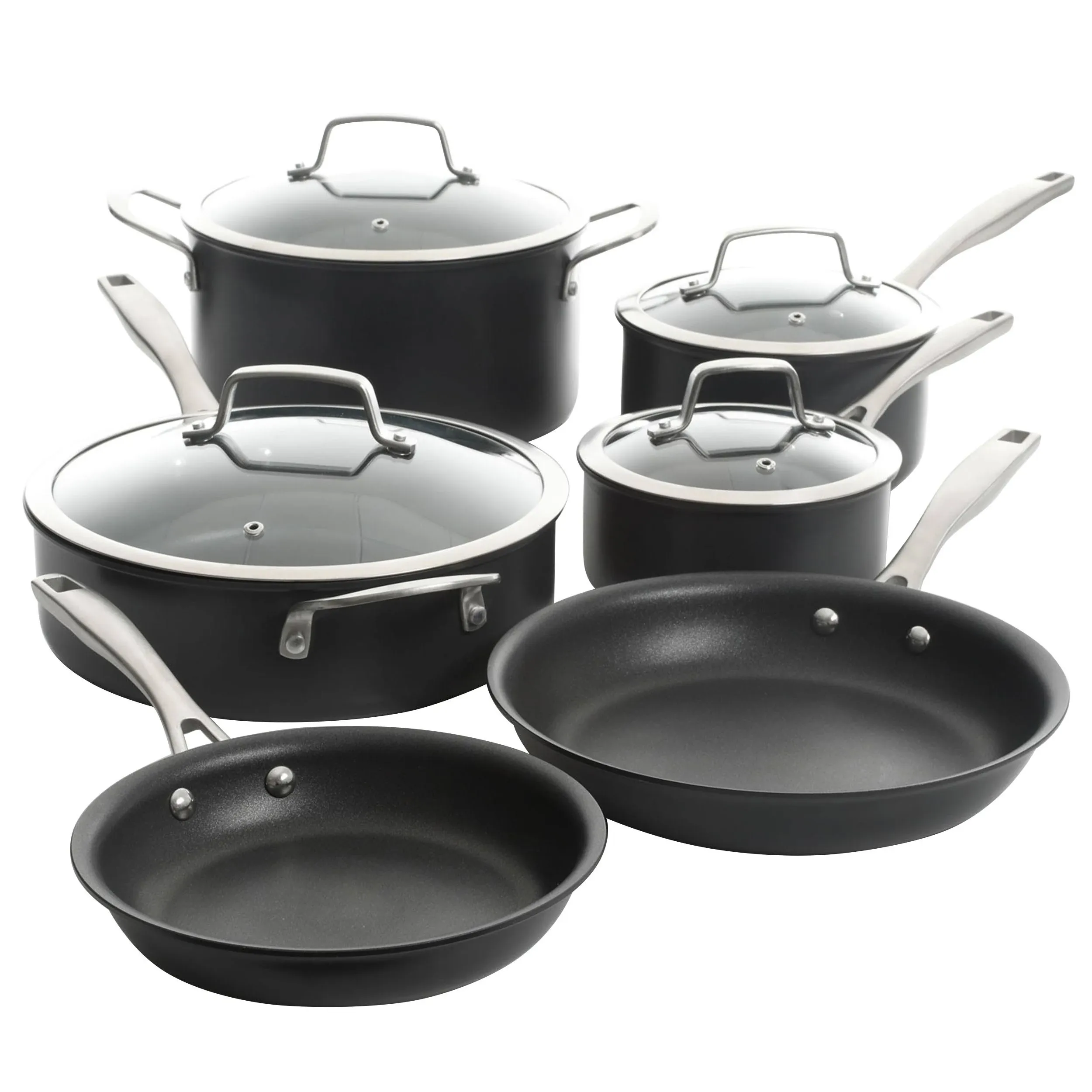 Kenmore Pro Arbor Heights 10 Piece Nonstick Aluminum Cookware Set