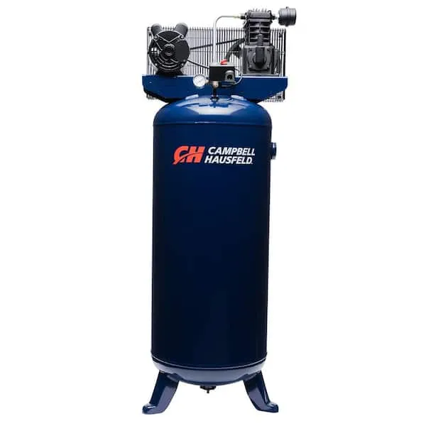 Campbell Hausfeld 60 Gallon 3.7 HP 230V Vertical Stationary Air Compressor (VT6195) Blue