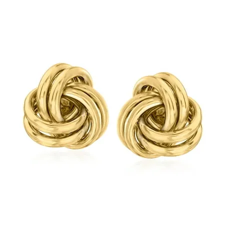 Ross-Simons 14kt Yellow Gold Love Knot Stud Earrings