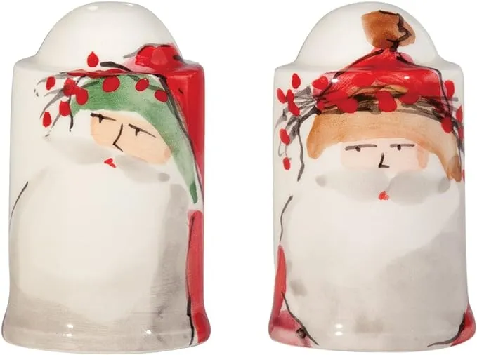 Old St. Nick Salt-and-pepper Shaker Set In Handpainted