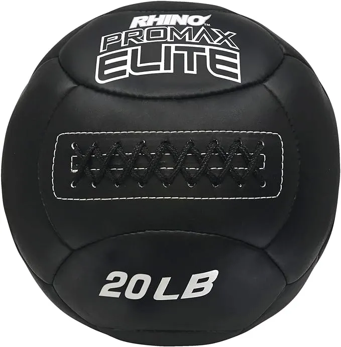 Rhino Promax Elite Medicine Ball, 8 lb, Black