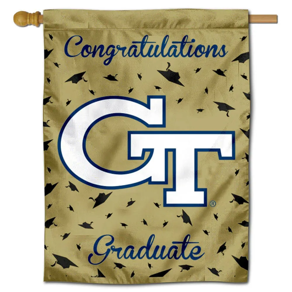 Georgia Tech Graduation Gift Decorative Flag