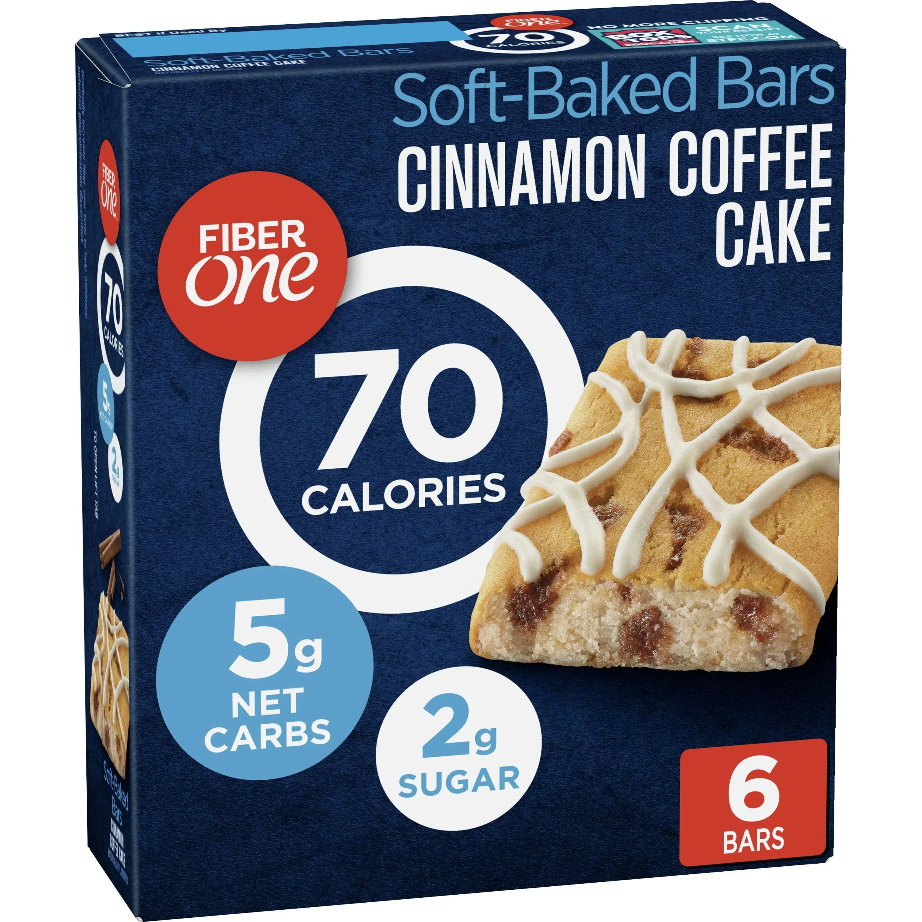 Fiber One™ 70 Calorie Cinnamon Coffee Cake Bar - 6 Pack