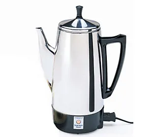 Stainless-Stee<wbr/>l Electric Coffee Percolator, 12-Cups, Silver