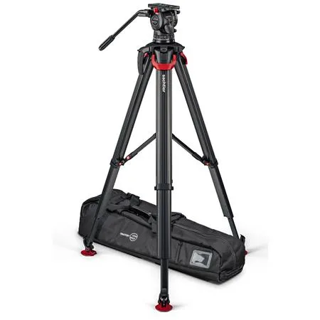 Sachtler aktiv8 Sideload Fluid Head System with Flowtech75 Tripod & Mid-Level Spreader