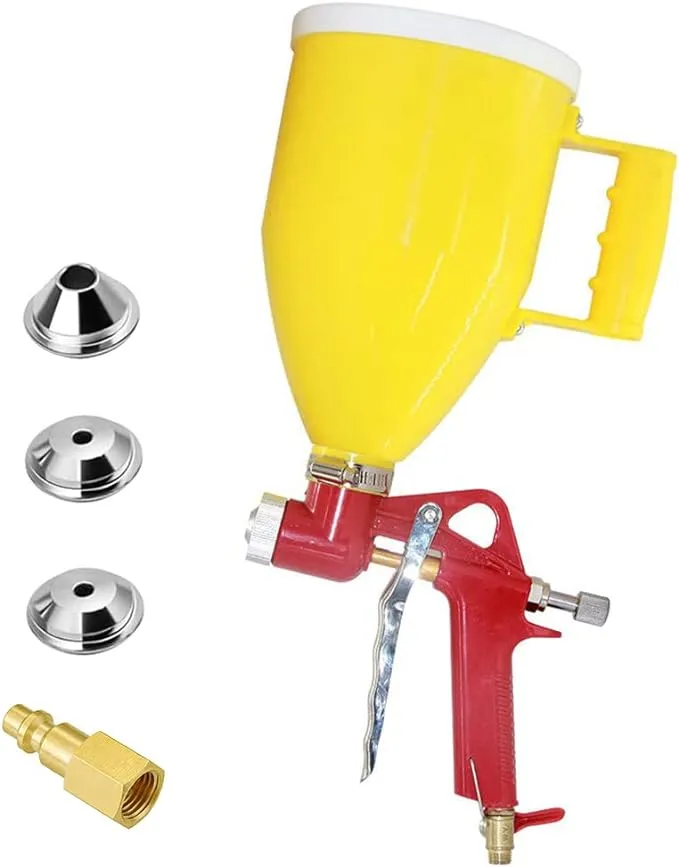 Joywayus Air Hopper Spray Gun with 4.0mm/6.0mm/8.<wbr/>0mm Nozzle Paint Texture Dry...