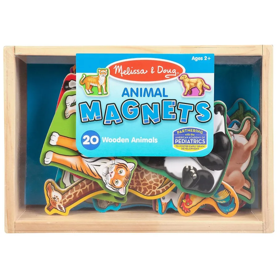 Melissa & Doug Wooden Animal Magnets