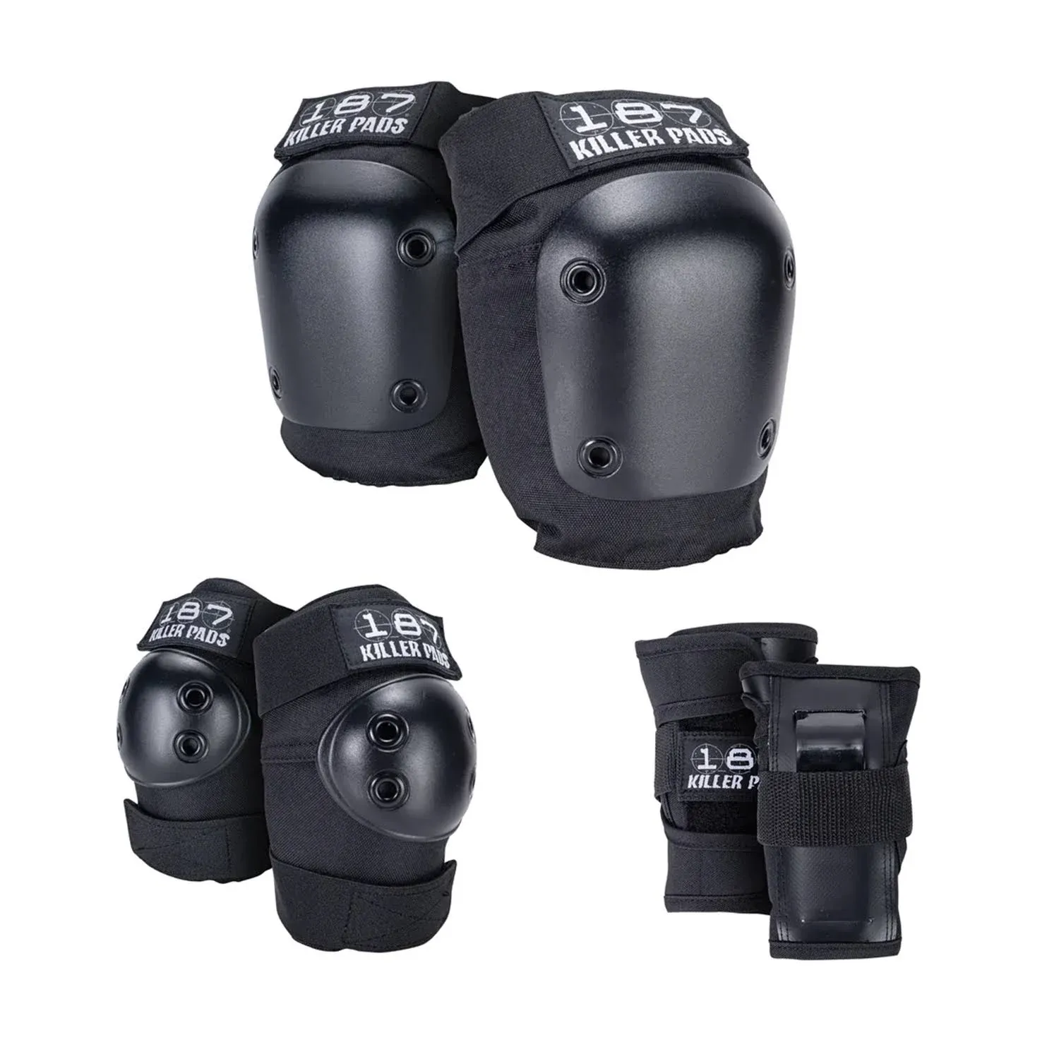 187 KILLER PADS Skateboarding Knee Pads, Elbow Pads, and Wrist Guards